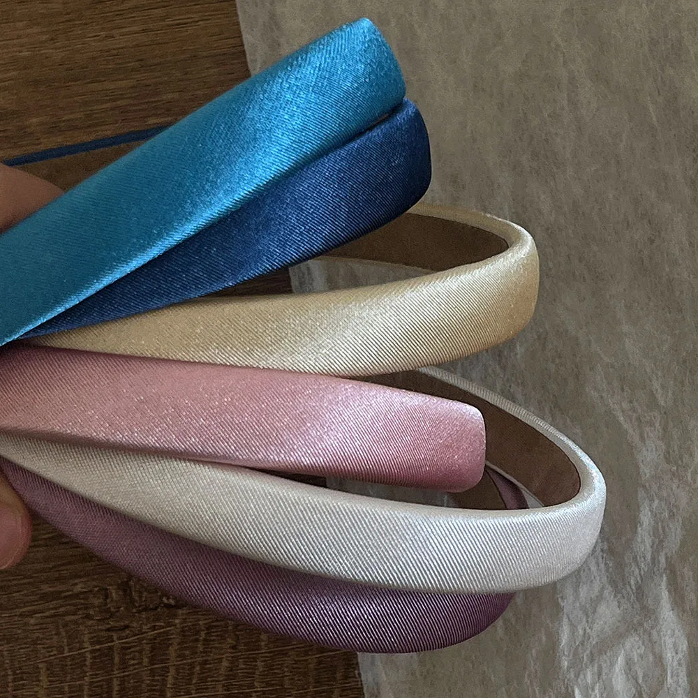 

Shiny Satin Pearl Headbands for Women High Cranial Top Lifting Volumizing Hair Hoops 2026 New Non-Slip Comfy Hair Accessories