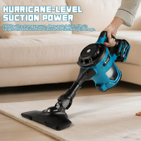 16000pa Cordless Electric Vacuum Cleaner Handheld Rechargeable Dry/Wet Dust Carpet Collector Machine for Makita 18v Battery Pin