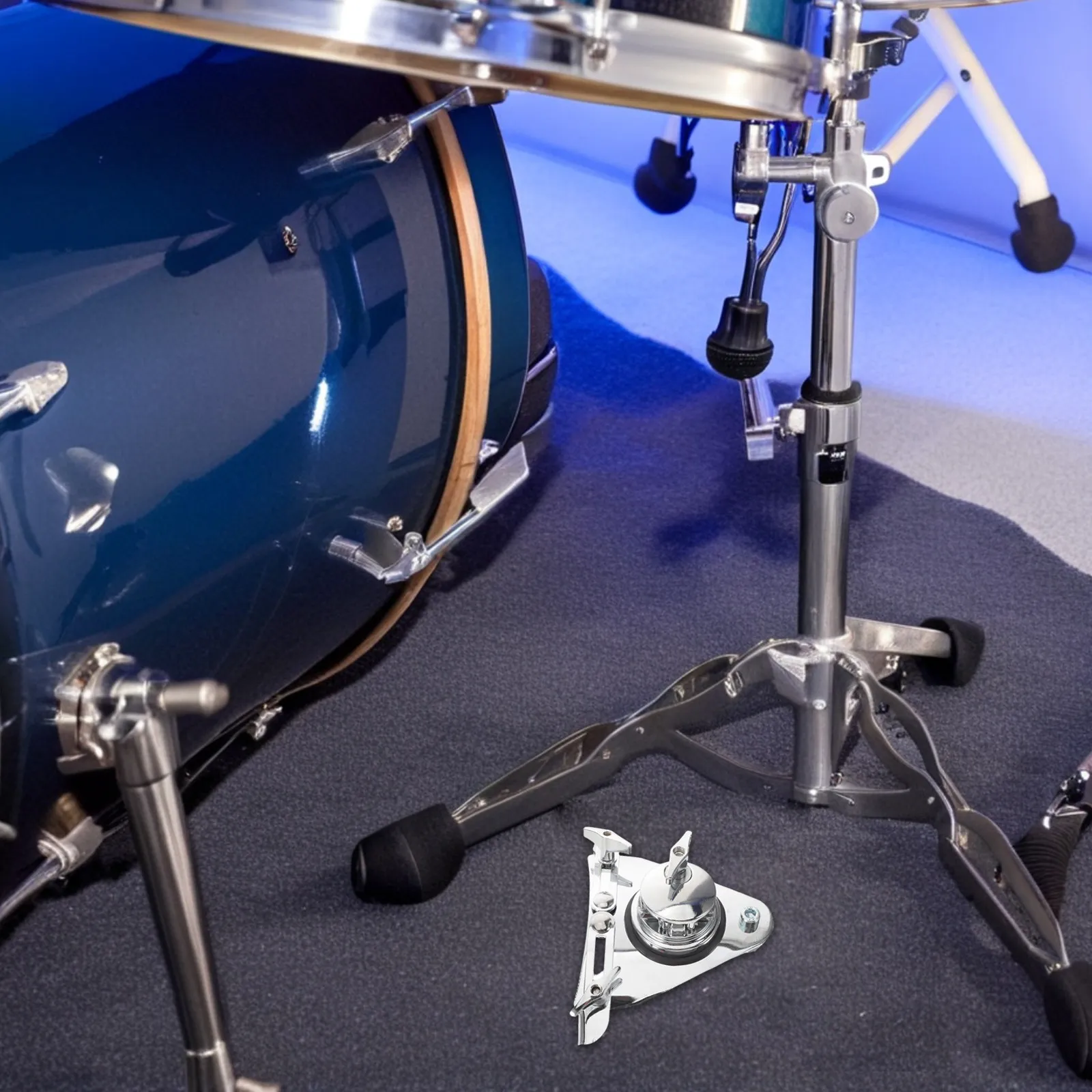 

Универсальный зажим для крепления барабана, быстросъемный держатель для том-барабана, подставка для тарелок, аксессуары для ударных инструментов