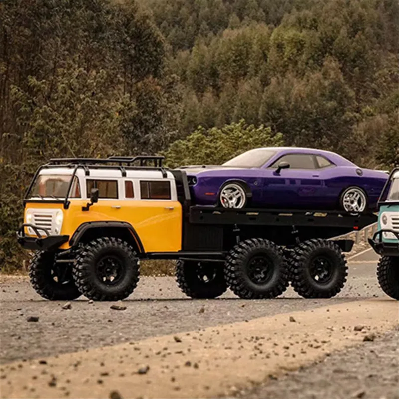 US Stock CROSSRC JT6 6WD 6X6 RTR 2.4GHz 1/10 RC Crawler Assembled Painted Remote Control Flatbed Car Model Toys Motor TH22555