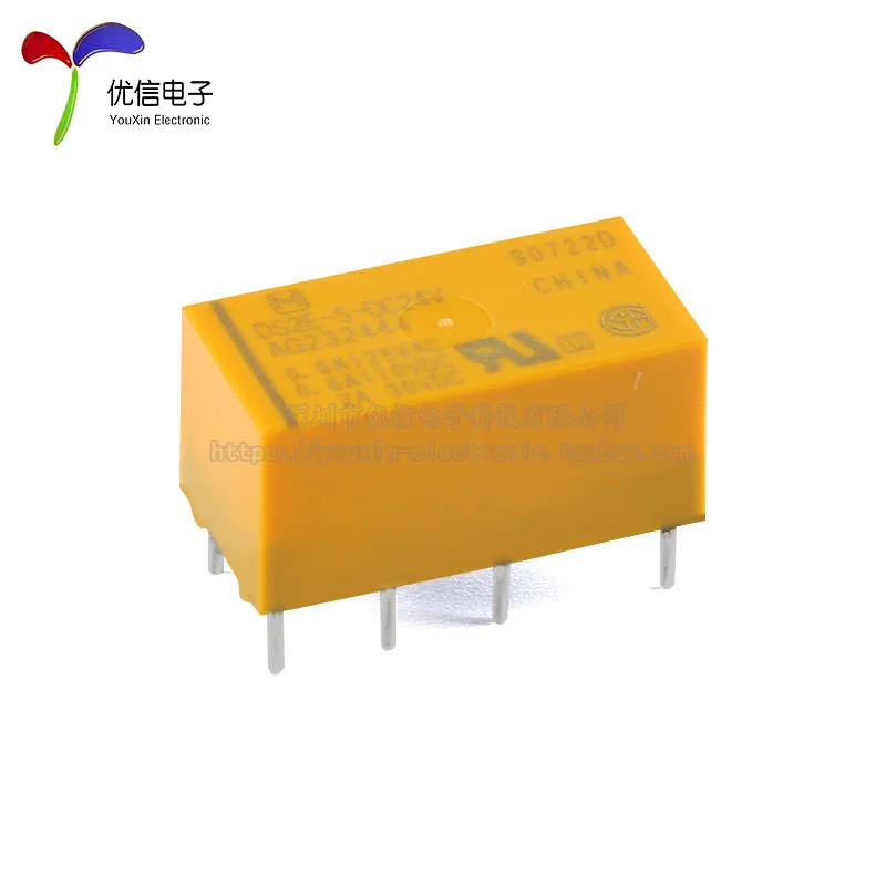 Original and genuine, relay DS2E-S-DC12V DC24V two open and two closed 2A 8 pins