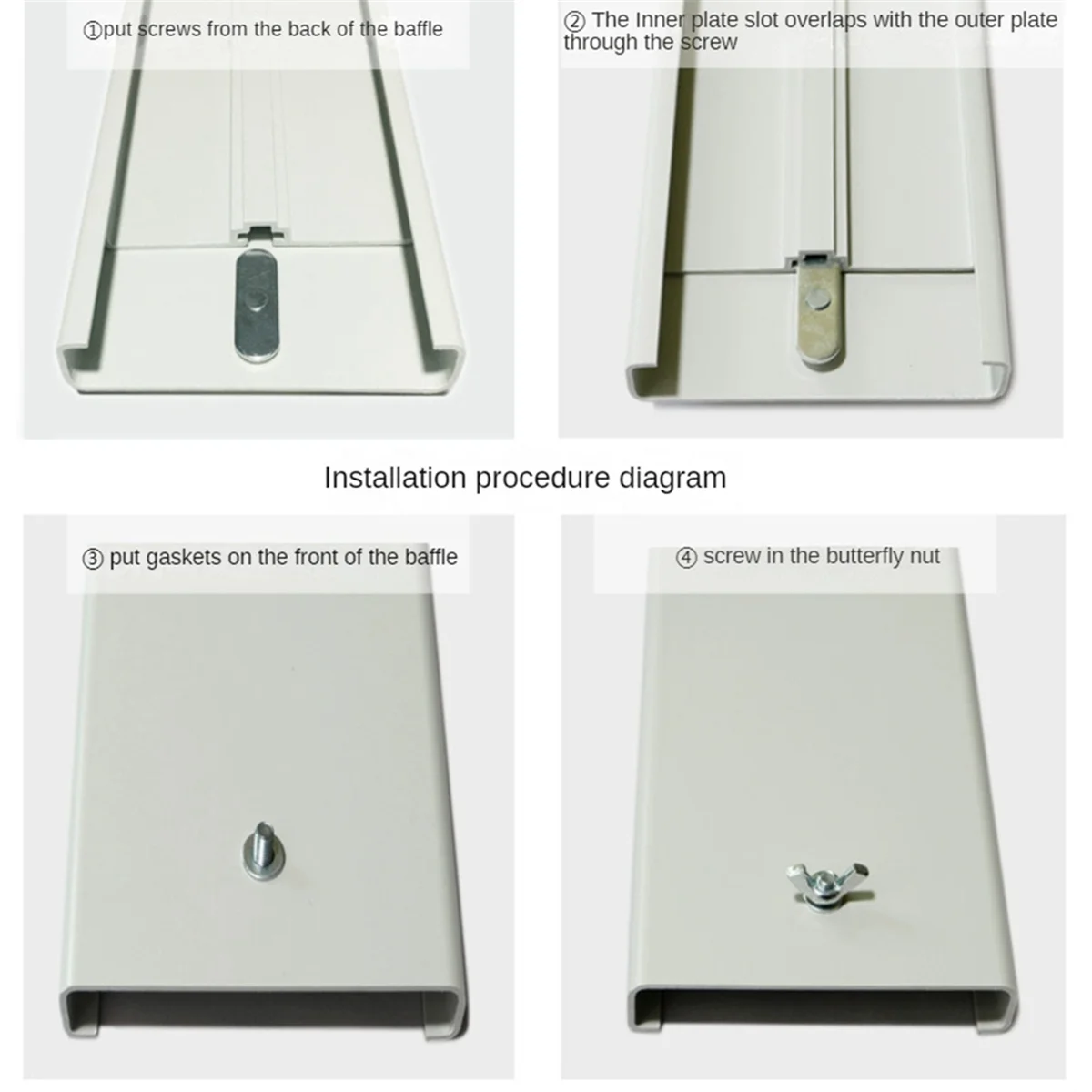 Kit de janela portátil ajustável para ar condicionado, placa para ar condicionado, acessório para janela, 55cm, 3pcs