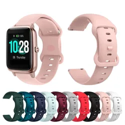 19mm Colorful Buckle Silicone Band for ID205U watches for Noise Colorfit pro2 Smartwatch Lovely lady strap 19mm Band
