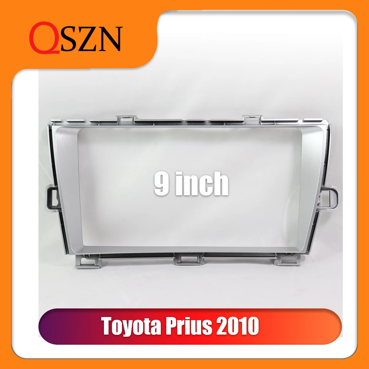 

QSZN 9 Inch Car Radio Frame Fascia For Toyota Prius 2010 Bezel Panel Fitting Installation Frame Dashboard Mount Kit 2 Din