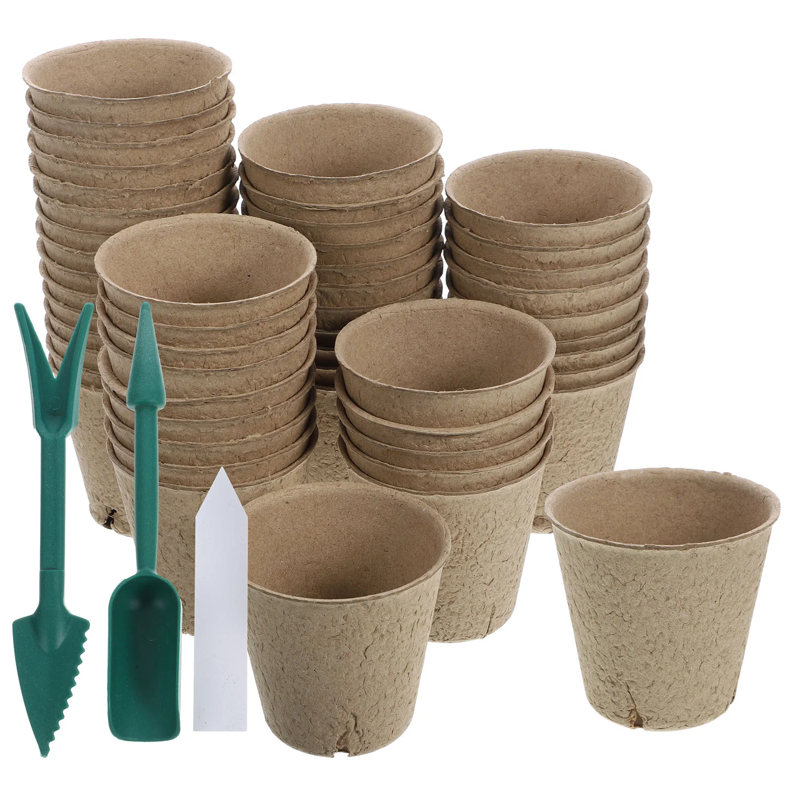 Clay Pots for Plants Seedling Flower with Drainage Holes 8 Cm Square Peat Nursery