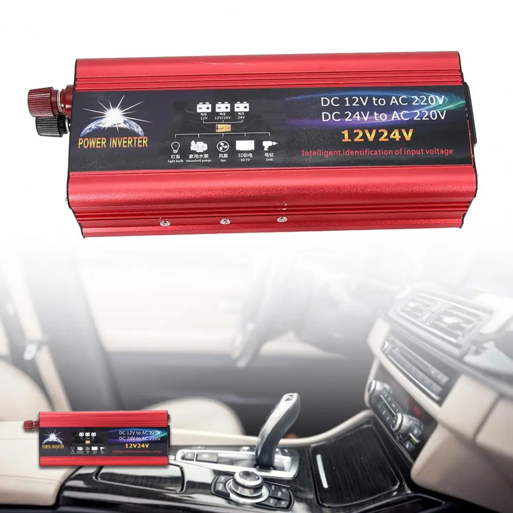 3000W 12V To 220V/110V Peak LED Car Power Inverter Converter Charger Adapter Dual USB Voltage Transformer Modified Sine Wave