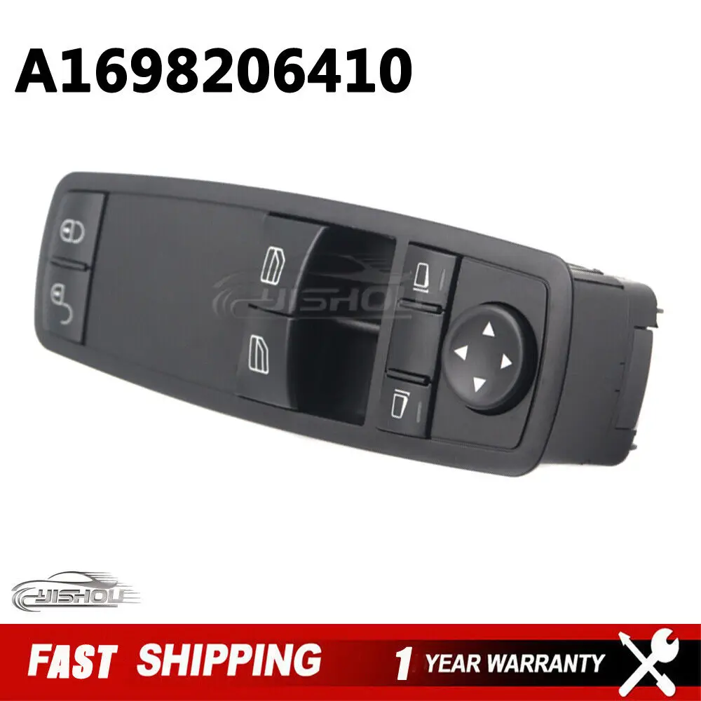

A1698206410 Auto Electric Power Window Switch For Mercedes-Benz W169 W245 A170 A200 A B W245 ML W164 R W251 GL X164 A1698206510