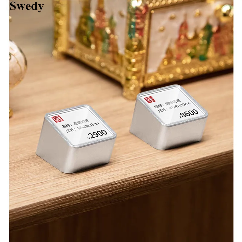 الألومنيوم الاكريليك حامل علامة عرض موقف الجدول رقم السعر حامل التذاكر القائمة ورقة حامل سعر صغير بطاقة التسمية العلامات