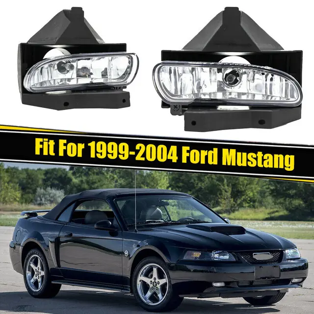 Dla Ford Mustang 1999-2004 światło przeciwmgielne z chromecover halogenowa lampa przeciwmgielna żarówka 899 12V 37.5W wysyłka gratis