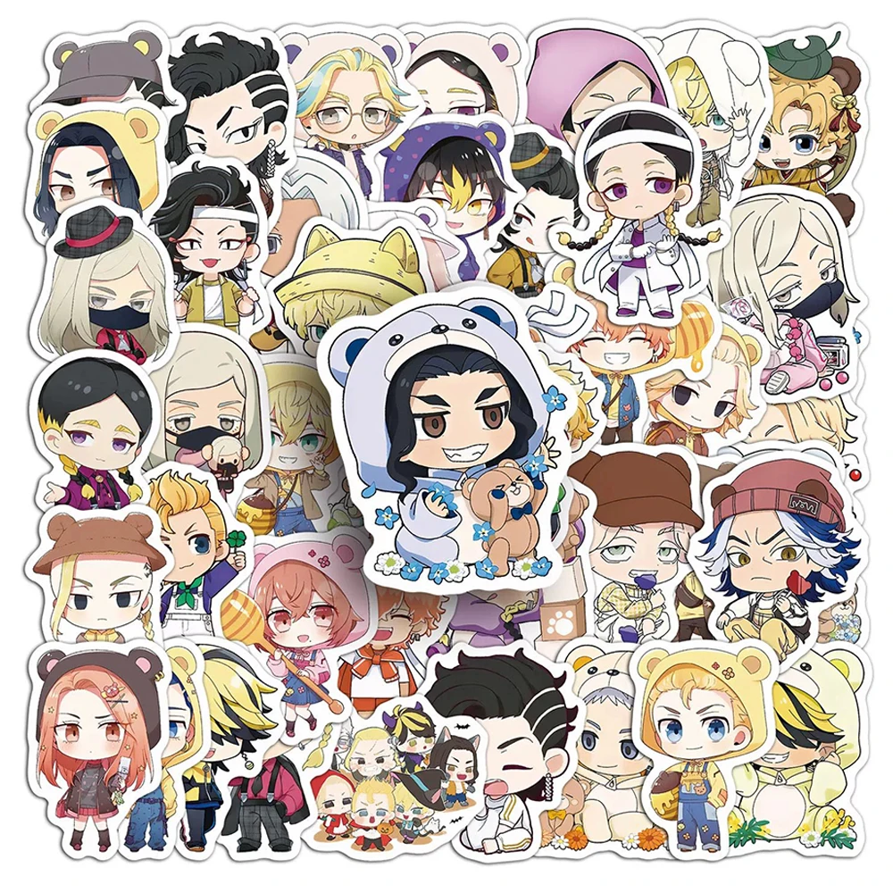 10/30/50 Stück Q-Version Anime Tokyo Revengers Aufkleber Niedliche Cartoon-Sticker DIY Notizbuch Helm Handy Dekoration Aufkleber Spielzeug Geschenke
