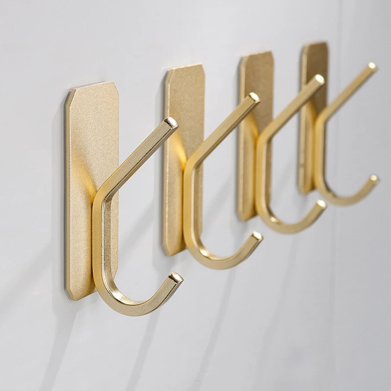 Self Adhesive Wall Hook for Bathroom and Kitchen, Towel, Robe, Clothes, Key Bag Hanger, Shower Hooks, Organizer Accessories