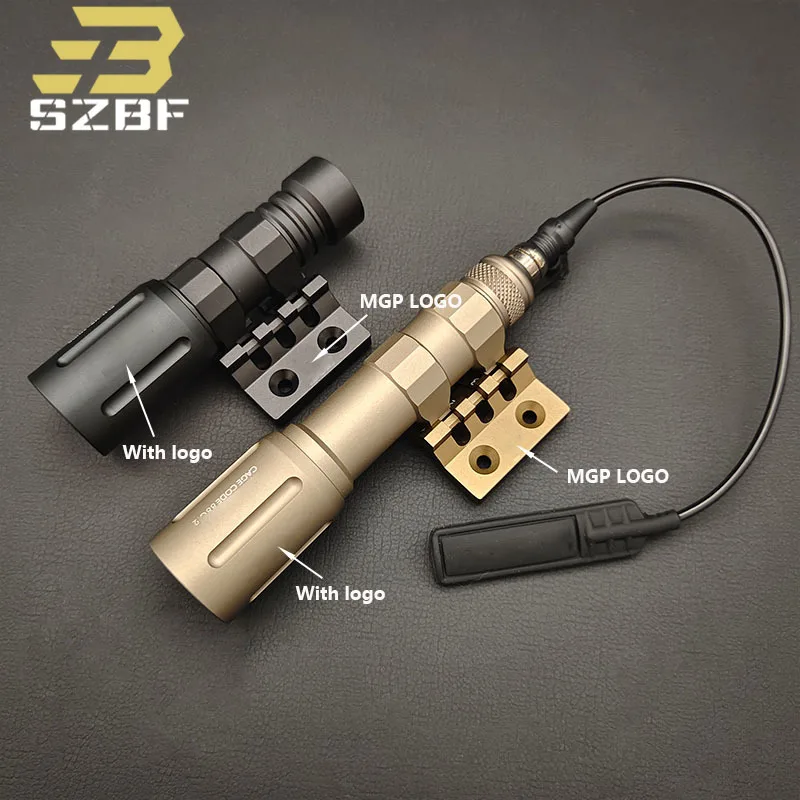 Airsoft Tactical v2 Flashlight High Power Weapon Scout Light White LED With Pressure Switch Mount AR15 Hunting Accessories