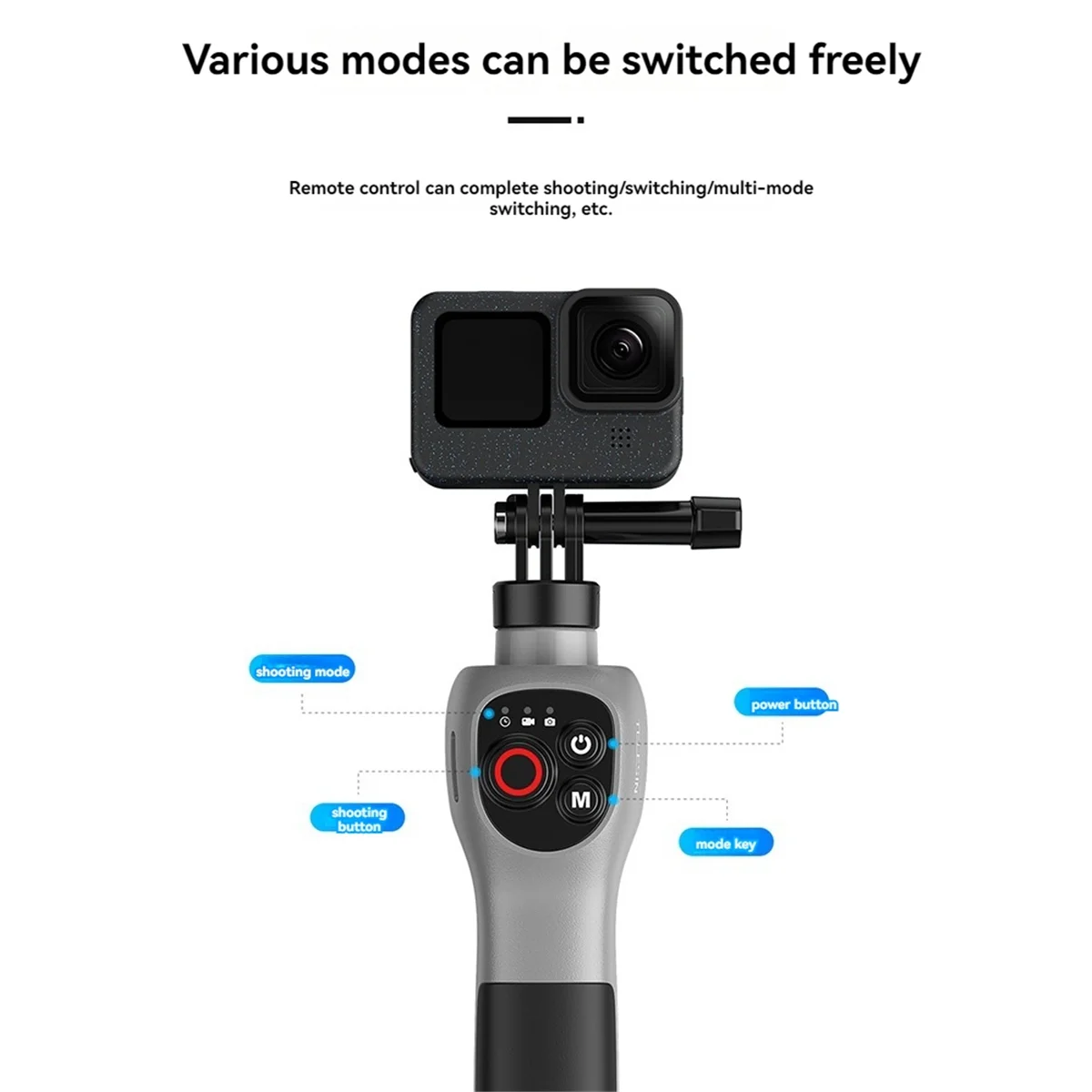 TCE Underwater Selfie Stick Waterproof Diving Extendable Selfie Stick Wireless Remote Control for Hero 8 9 10 11 12