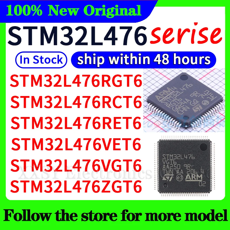 

STM32L476RGT6 STM32L476RCT6 STM32L476RET6 STM32L476VET6 STM32L476VGT6 STM32L476VCT6 STM32L476ZET6 STM32L476ZGT6 High quality New