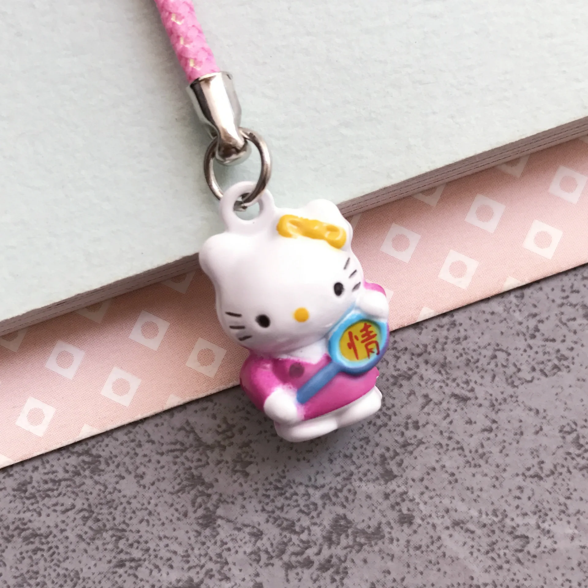 Sanrio Kawaii HelloKitty Small Bell Multi Functional Pendant Exquisite Key Chain Mobile Pendant Backpack Pendant Holiday Gift