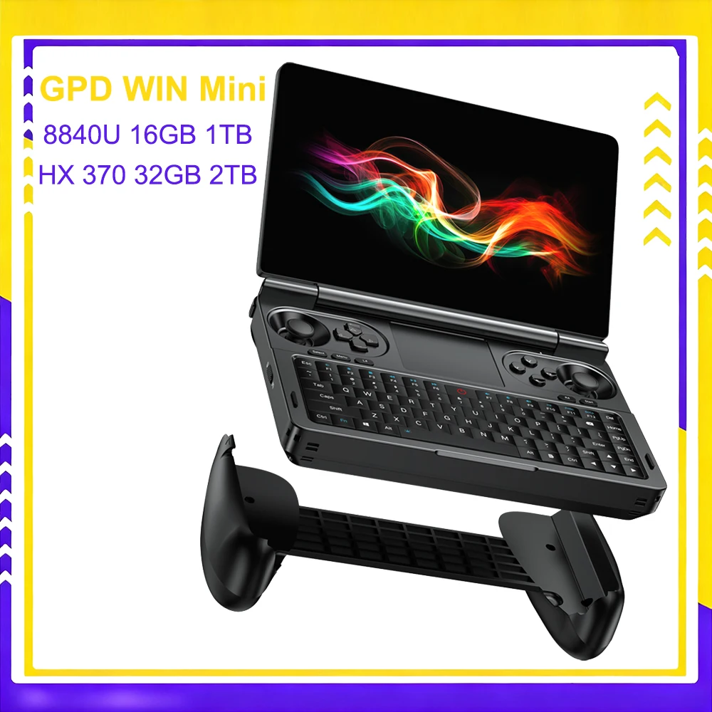 GPD WIN Mini 7 Inch Laptop Handheld GamePad Tablet  AI 9 HX 370 32GB RAM 2TB SSD Pocket Mini Laptop Game Player Console