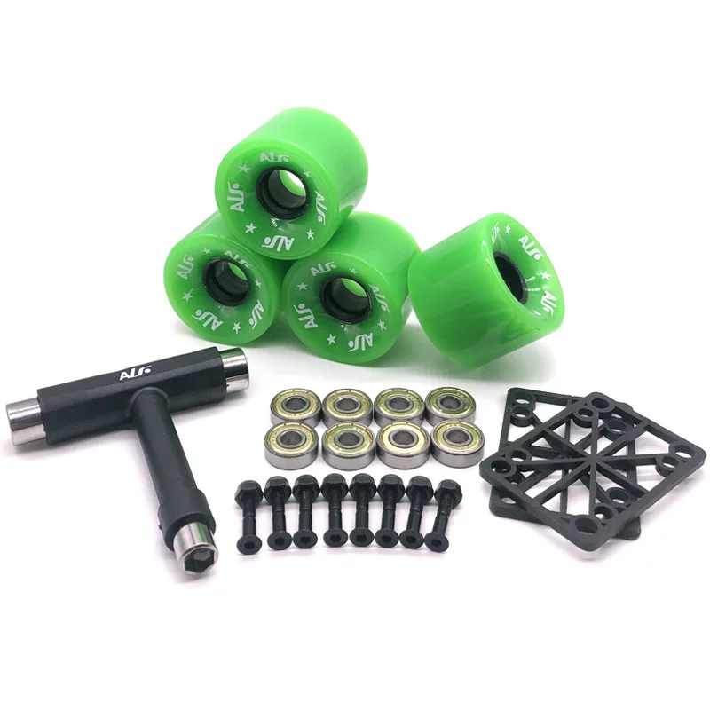 Allrad Skateboard Rad Zubehör hochela tische 80a Bürste Straßen rad Straße Sport Longboard Roller doppelt verzogen Pu Rad