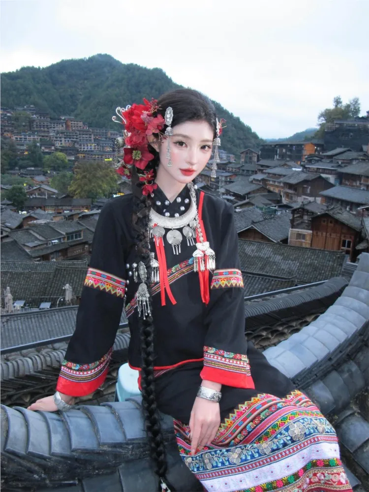 

Ethnic-style photo performance costumes exotic clothing travel photography women's suits