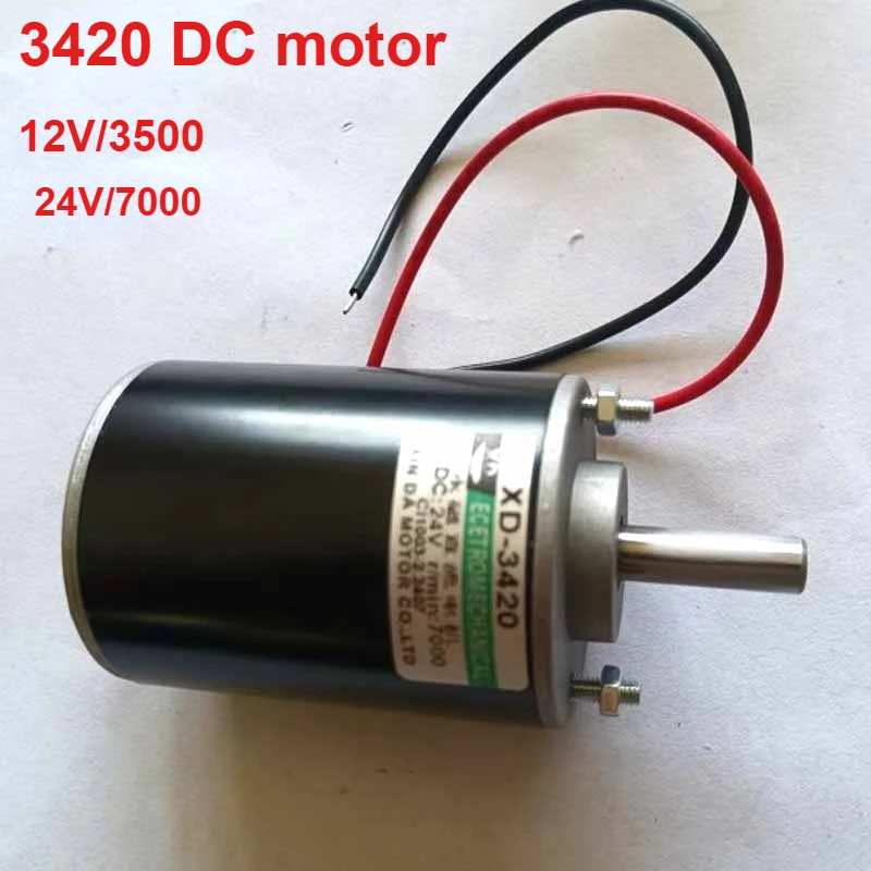 

1PCS 12/24V 30W High Speed CW/CCW Permanent Magnet DC for Generator XD-3420 DC Motor Permanent Magnet Motor DIY Generator Mini