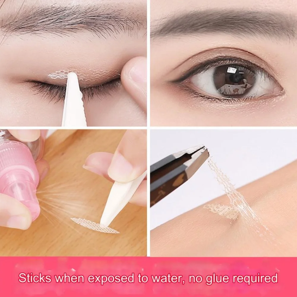 Pegatina Invisible de doble párpado para mujer, cinta autoadhesiva de encaje de malla, maquillaje profesional de ojos, herramientas de belleza, 360 piezas