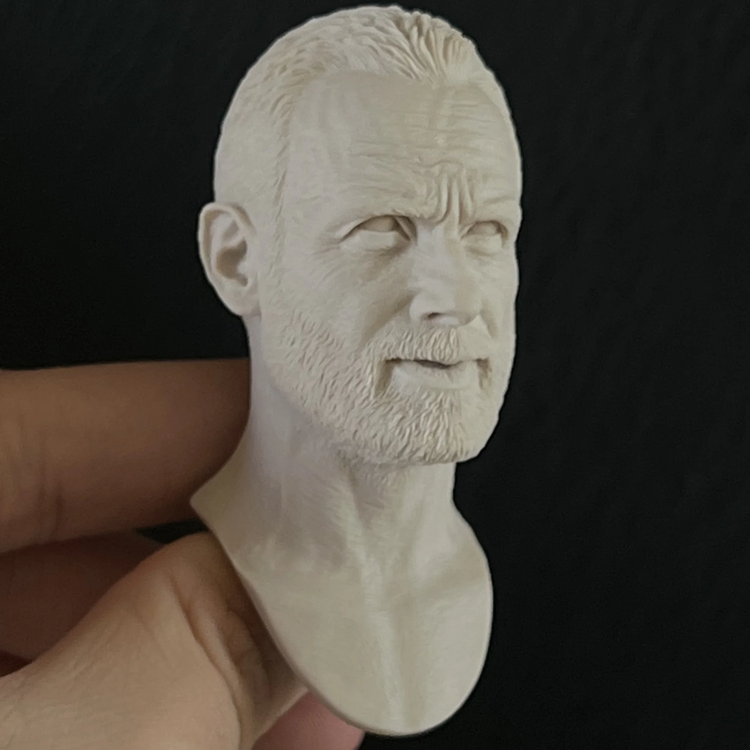 1:6 Die-cast Resin Figure Model Assembly Kit Figure Head Balloon Man Rick Exquisite Sculpture Model Unpainted (50mm)