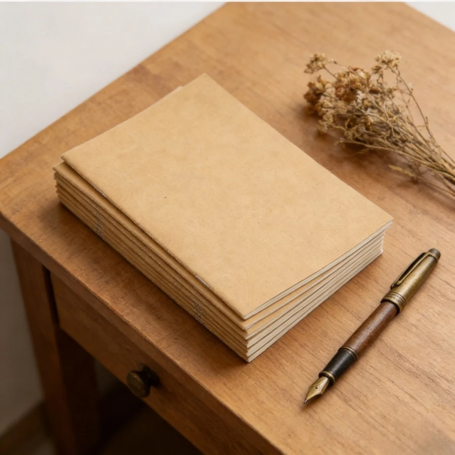 

Набор из 10 блокнотов из крафт-бумаги, толстые страницы, прочные канцелярские принадлежности для школы, дома, учебы и обучения