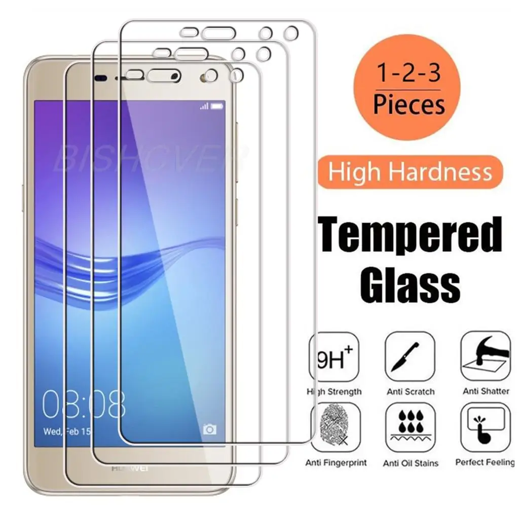 Tempered Glass For Huawei Y6 2017 5" 2017 MYA-L03 L23 MYA-L02 L22 MYA-L11 Y5 2017 Screen Protective Protector Phone Cover Film