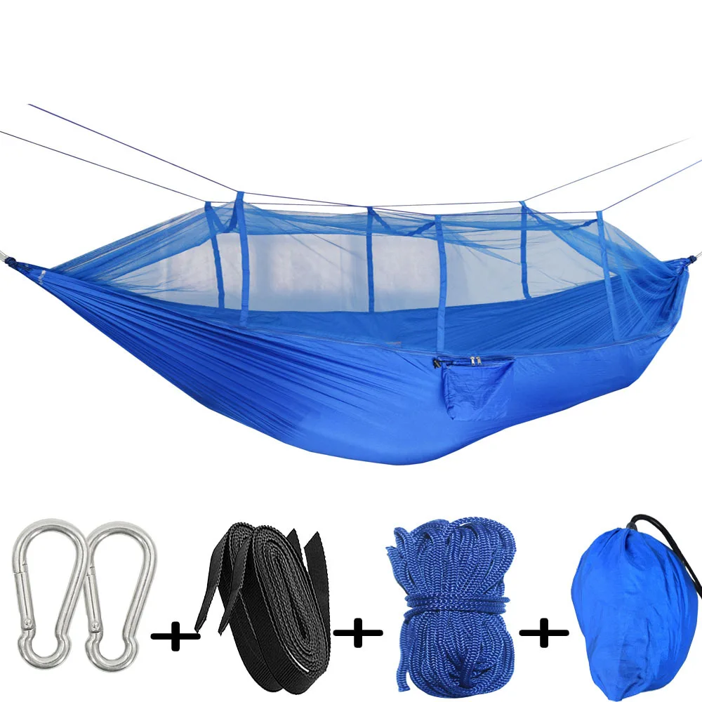 Camping Supplies Equipment Hanging Outdoor Garden Hammock Outdoor Furniture Insect-Proof With Mosquito Net Sleeping Hammock