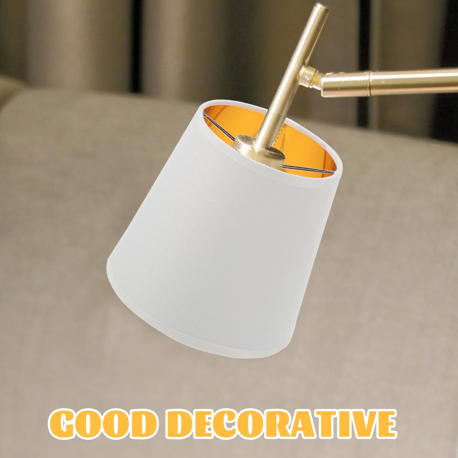 Fabric Lampshade Office Decor Table Shades for Chandelier Modern Metal Desk Cloth