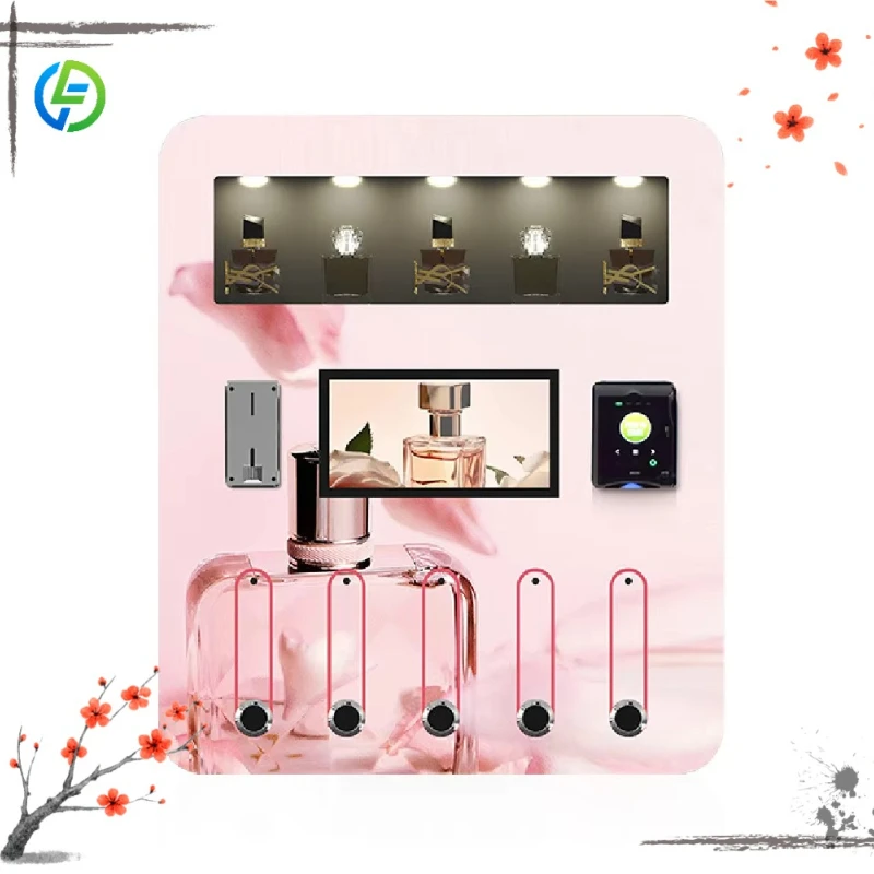 

Customized Self Service Perfume Kiosk Automatic Smart Fragrance Vending Machine Multiple Brands Support for Public Entertainment
