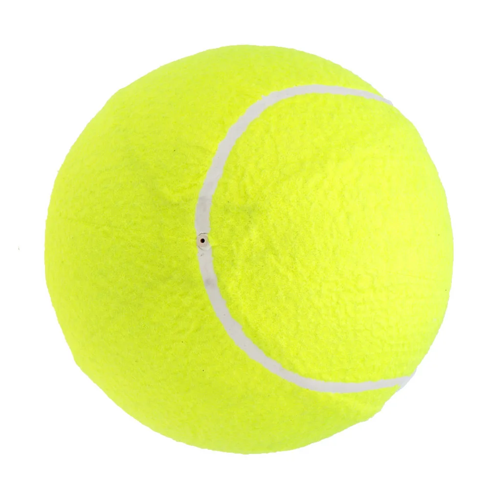9,5'' Übergroße riesige Tennisbälle, aufblasbarer Tennisball mit Pumpe, Hundespielzeugbälle für Unterschriften, Kinder, Erwachsene, Haustiere, Hunde, Katzen, Spaß