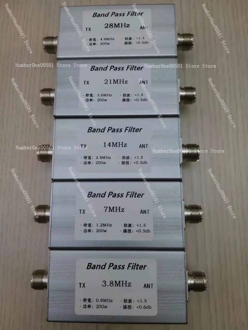 Bandpassfilter BPF Kurzwellenkommunikation LC-Filter Bandpass 21 m 15 M Band 200 W