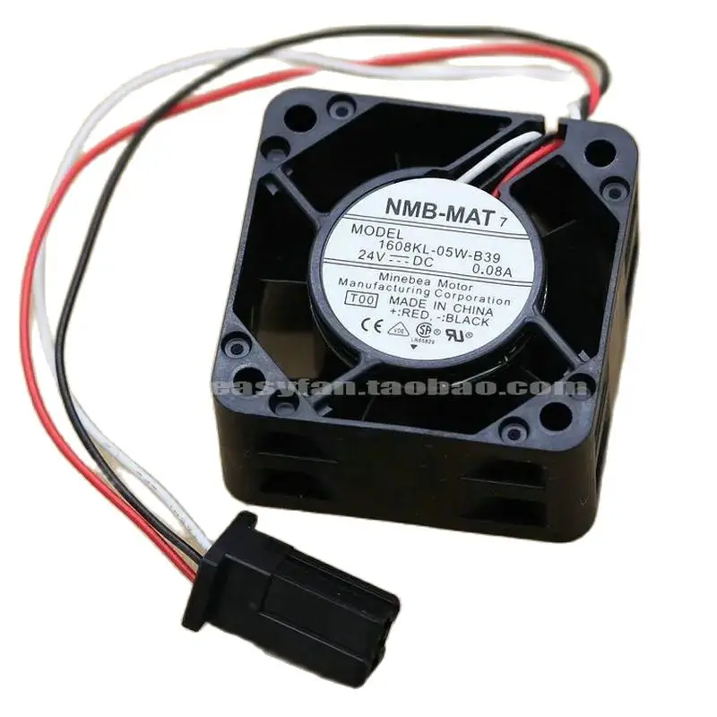 

NMB-MAT 1608KL-05W-B39 24Vdc 0.07A 0.08A Servo driver fan with Fanuc interface -2pcs in pack