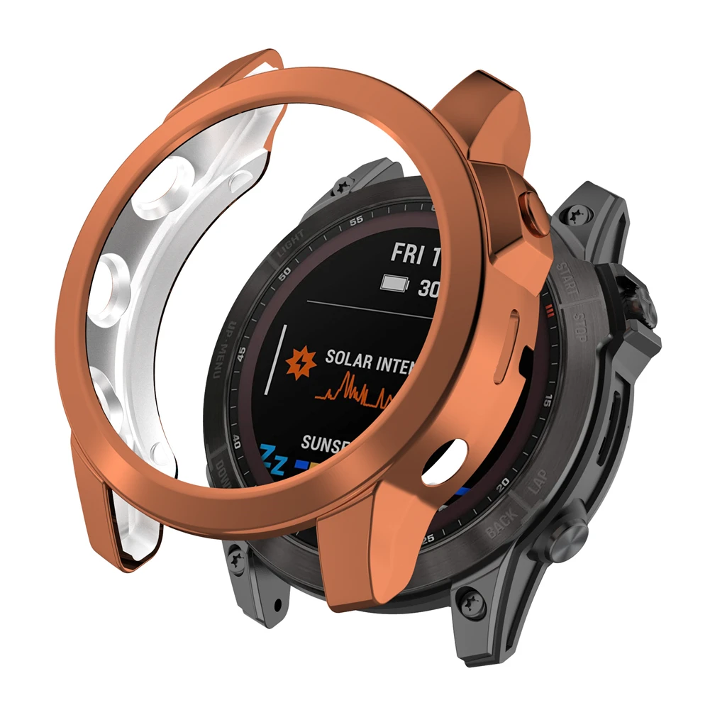 TPU Case Cover For Garmin Fenix 7 7X 7X Sapphire Solar Protector Smart Watch Edge Frame Shell Parts