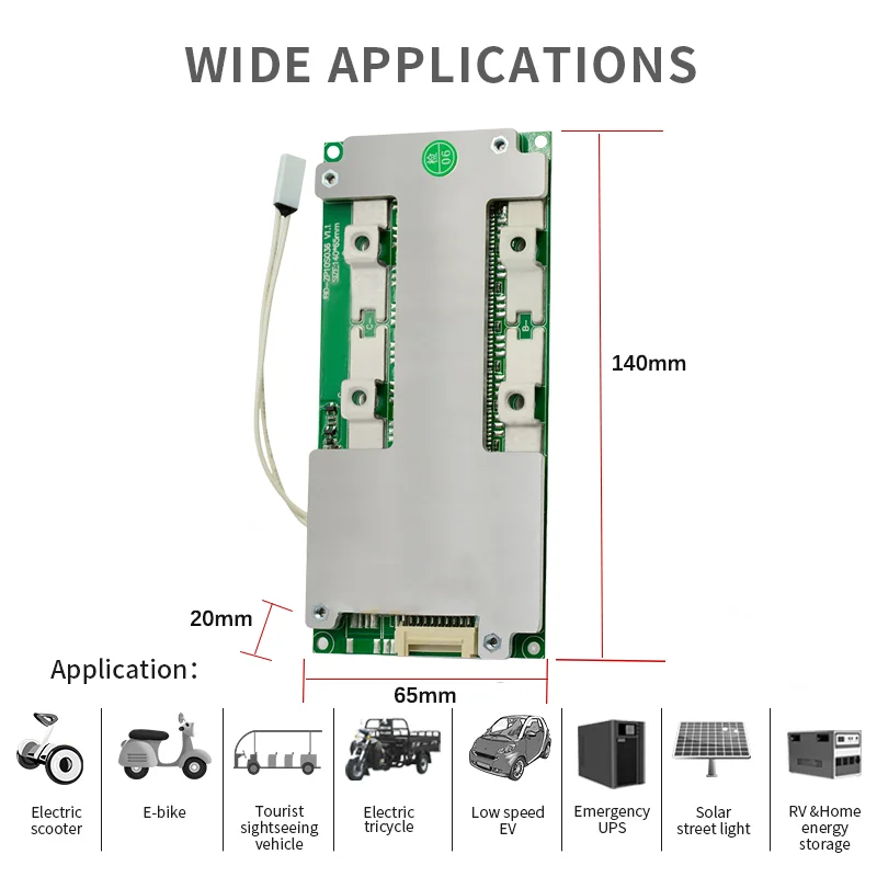 JBD BMS 4S 12V 50A 100A 120A LiFePo4 8S 24V 100A 150A ليثيوم LFP حماية توازن بطارية الطاقة #2