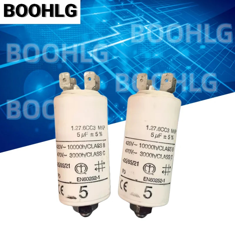 

1PCS 5uF 1.27.6CC3 MKP Capacitor ABB Motor Fan Starting Capacitor