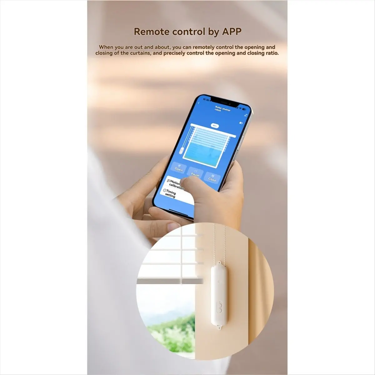 

Tuya Bluetooth Smart Roller Shade Drive Motor Pull Bead Curtain Motor Roller Robot App Control Подъемная занавеска