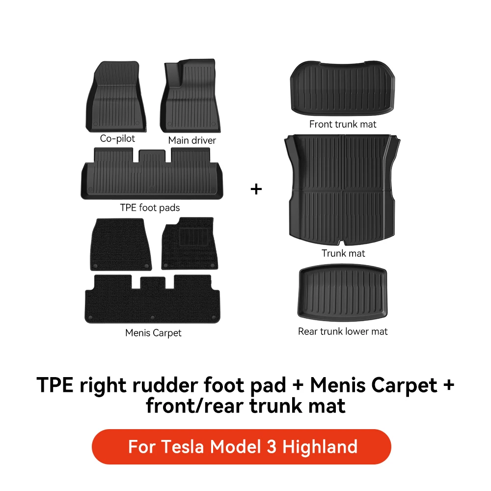 RHD Floor Mat 9PCS