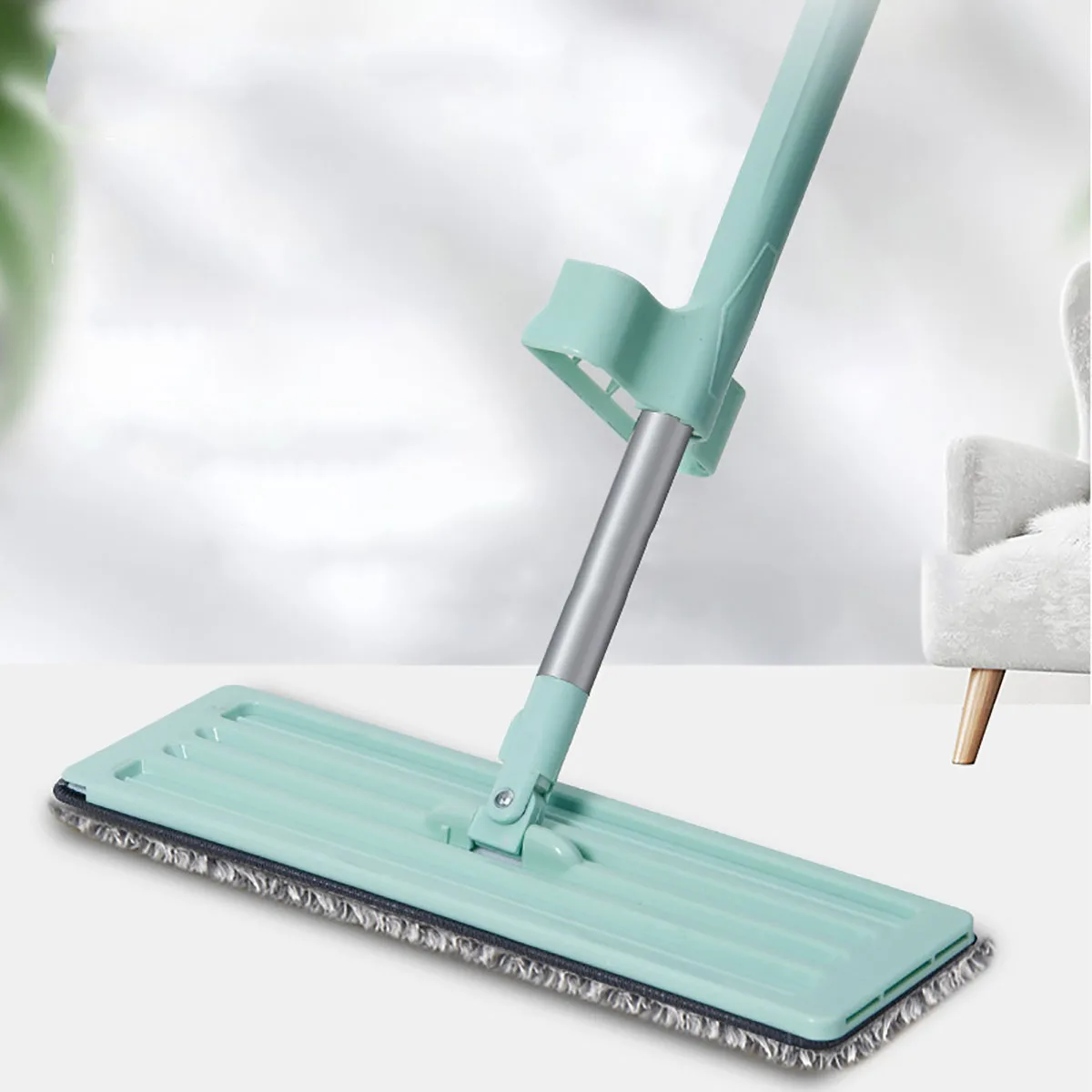 Newest Microfiber Flat Mop Hand Free Squeeze Cleaning Floor Mop with Washable Mop Pads Lazy Mop Household Cleaner Tools 