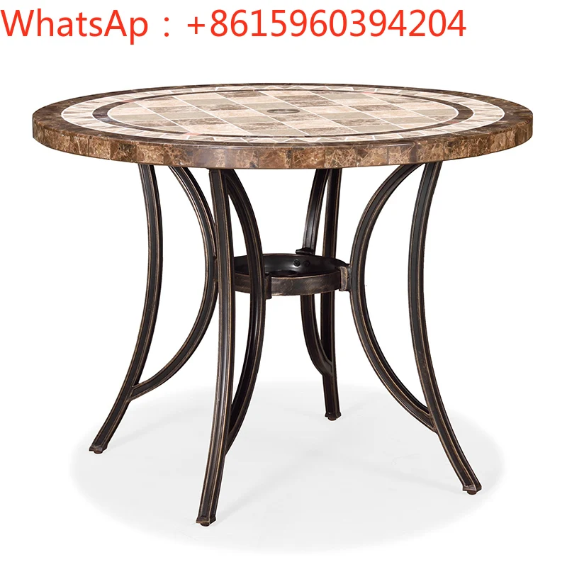 Outdoor cast aluminum tables and chairs outdoor courtyard dining table chairs balcony chairs balcony leisure garden iron seats