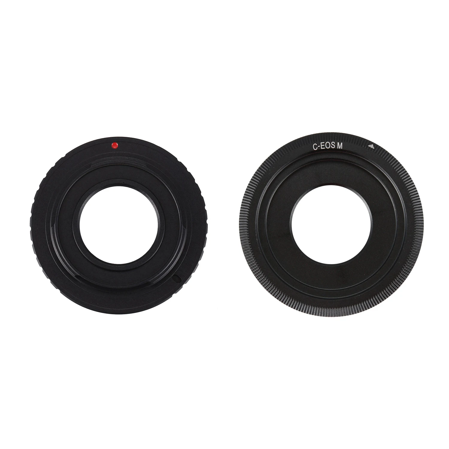 2 Pcs Black C-Mount Lens Camera Lens Adapter Ring, 1 Pcs Fits For Canon EOS M M2 M3 & 1 Pcs Fits For Fujifilm X Mount Fuji X-Pro