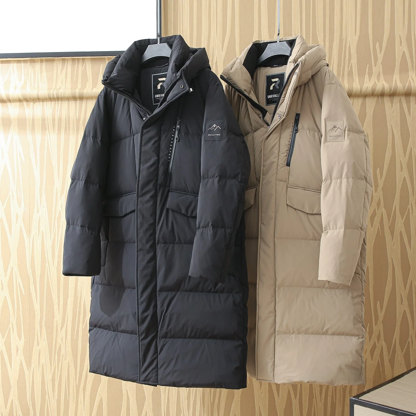 

Мужская зимняя утепленная пуховая куртка средней длины с капюшоном, ветрозащитная, водонепроницаемая, для активного отдыха, теплая, повседневная