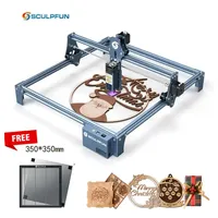 SCULPFUN S9 Laser Machine 90W CO2 CNC Laser Effect Engraving Cutting Tool High Accuracy 410x420mm Carving Quick Assembly