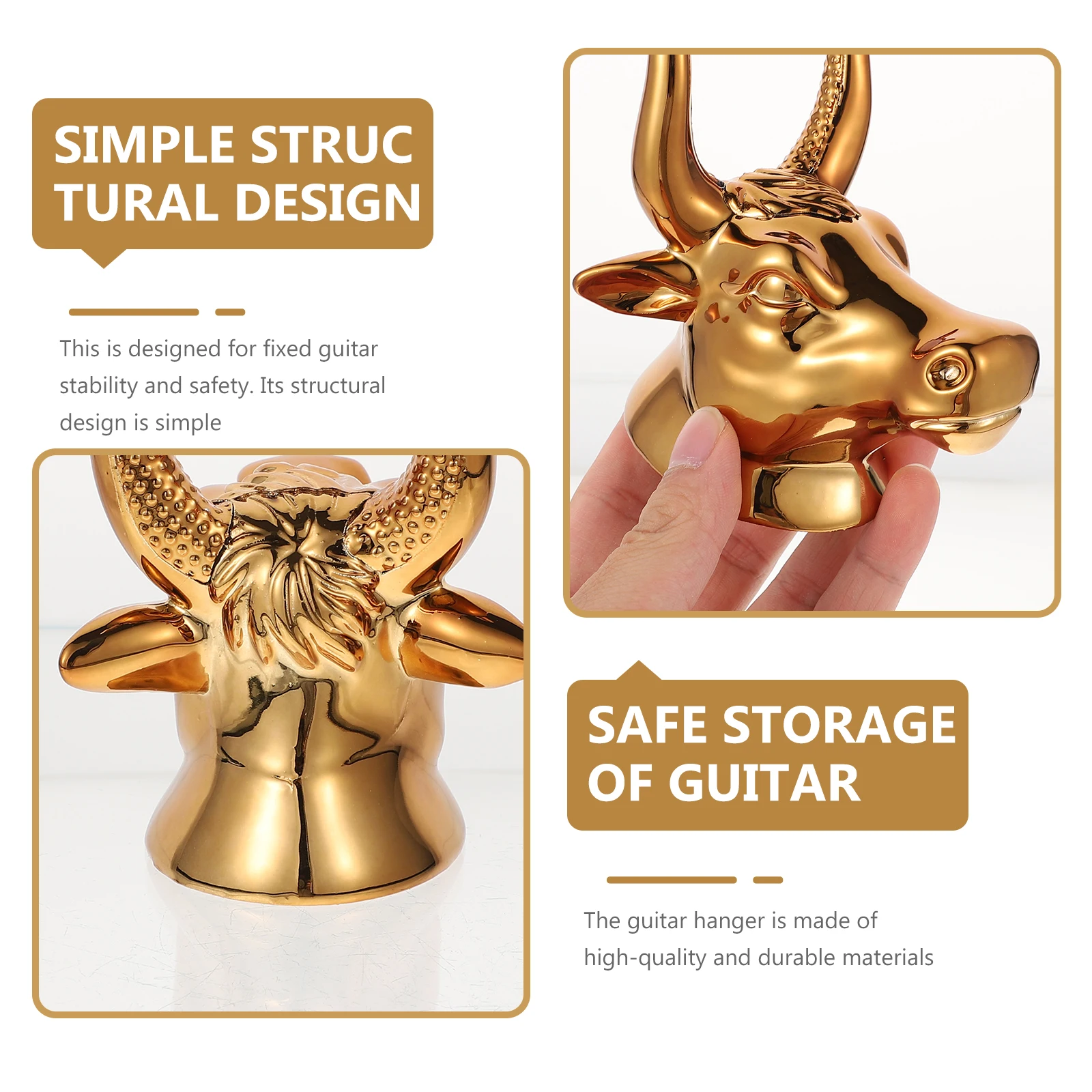 

Guitar Hook Pretty Hanger Practical Hanging Mount Ukelele Wall Gold Hooks Holder Ukulele Hangers Tripod