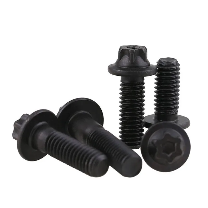 1/3/5/10 قطعة الصف 12.9 الكربون الصلب مسدس الخارجي توركس رئيس شفة M5 M6 توركس رئيس الترباس الشخصي البرقوق الخارجي مسدس مسامير