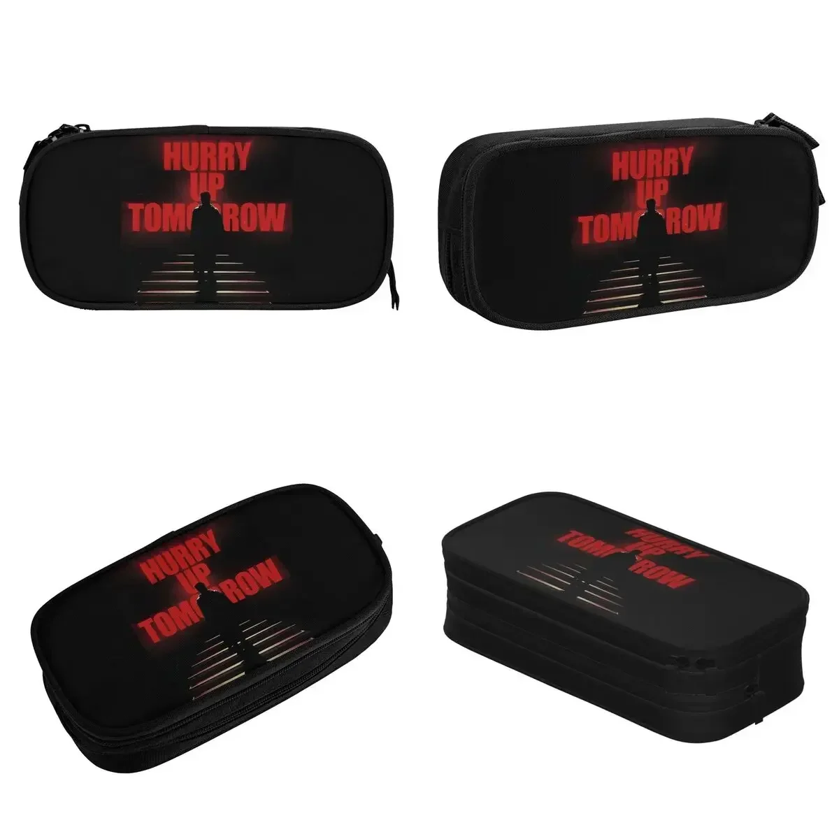 

The Weeknd Pencil Case Hurry up Tomorrow Pencilcases Pen Box for Girls Boys Large Storage Bag Students School Zipper Stationery