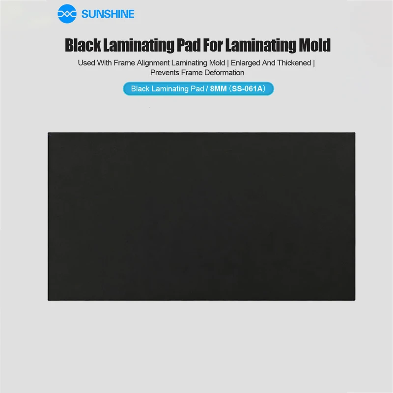 

SUNSHINE SS-061A Black Fitted Mat 8mm Enlarged Thickened For Phone Frame Alignment Mold Prevent Deformation Repair Tool