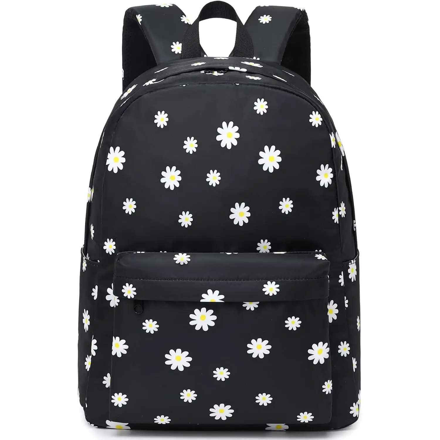 

Черный школьный рюкзак с цветами для девочек-подростков, женские сумки для книг для колледжа, детские школьные сумки, рюкзаки для ноутбука, рюкзак для ноутбука сзади