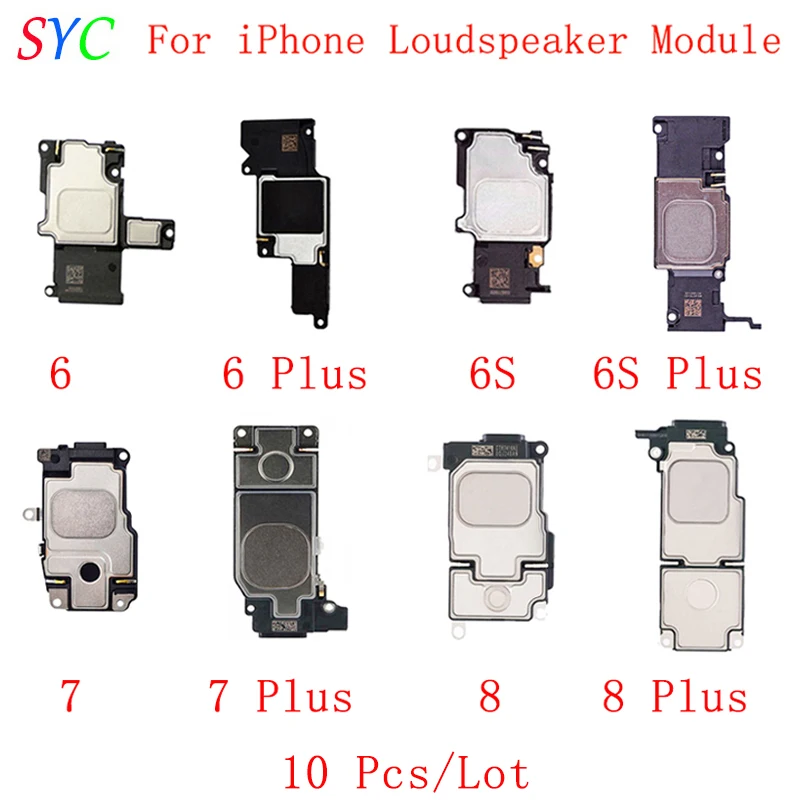 10Pcs/Lot Loudspeaker Buzzer Ringer Flex Cable For iPhone 5 6 6S 7 8 Plus Loudspeaker Module Flex Replacement Parts