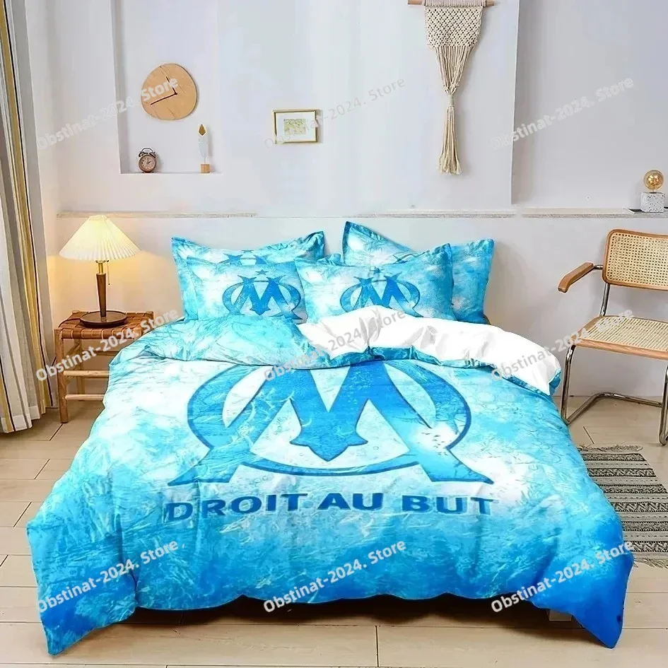 M-marseille Fashion Digital printed Bedding set for Adult and boys bedroom，Duvetcover Pillowcase Double bed full size